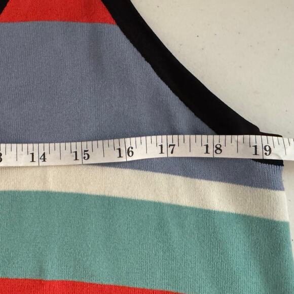 Halogen Multicolor Striped Maxi Dress Women’s Large Sleeveless Summer - Picture 9 of 9